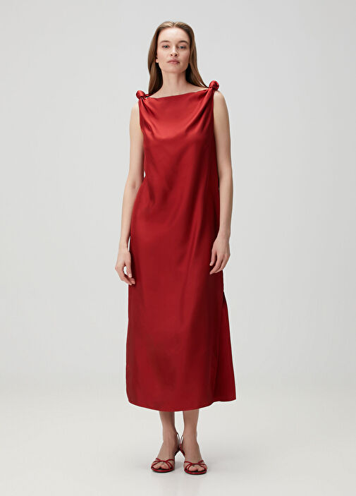 Loulou Studio - Moun Red Midi Silk Dress