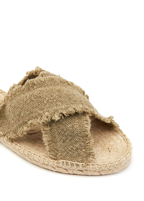 Açık Haki Kadın Terlik - Görsel 7