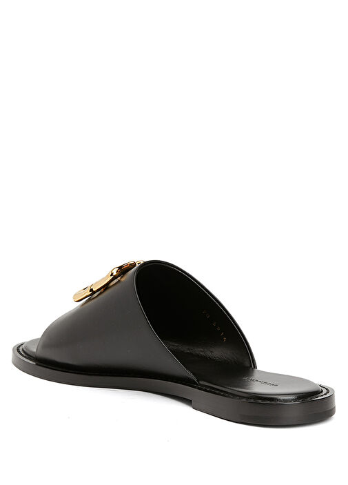 Siyah Kadın Deri Terlik - Görsel 4