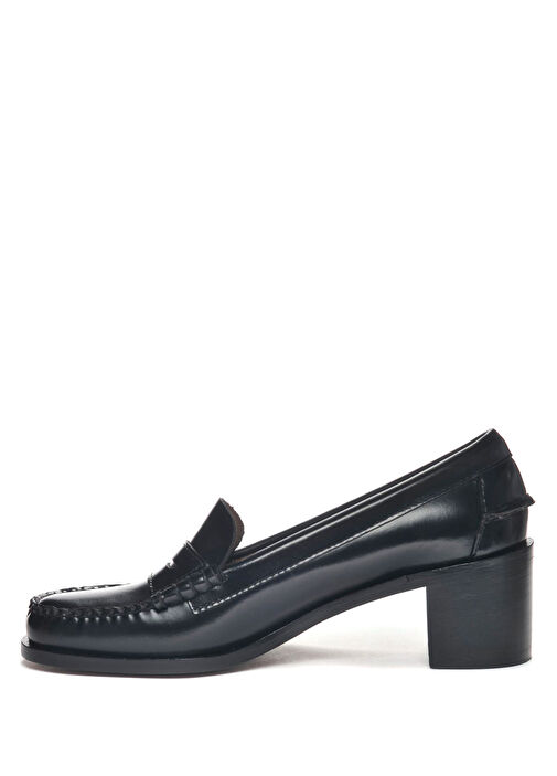 Egle Siyah Deri Topuklu Ayakkabı - Görsel 3