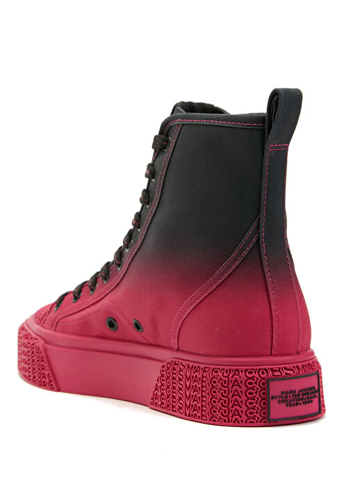 Pembe Siyah Logolu Kadın Sneaker - Görsel 4