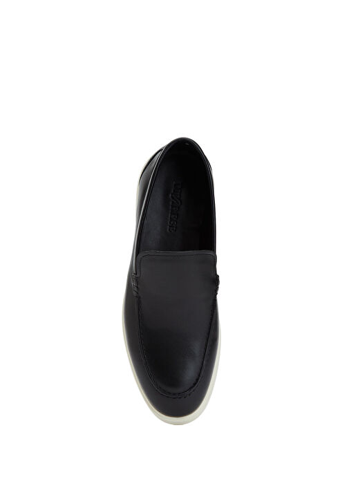 Divarese Siyah Divarese Deri Erkek Loafer