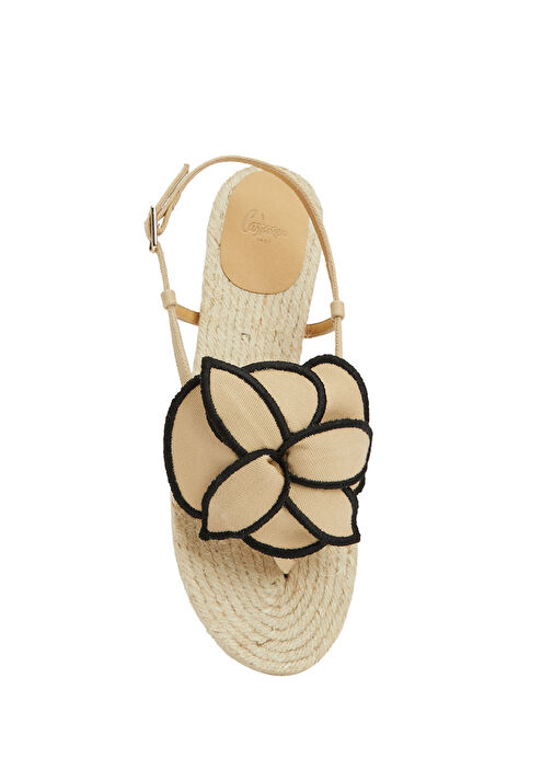 Poncha Bej Kadın Sandalet - Görsel 5