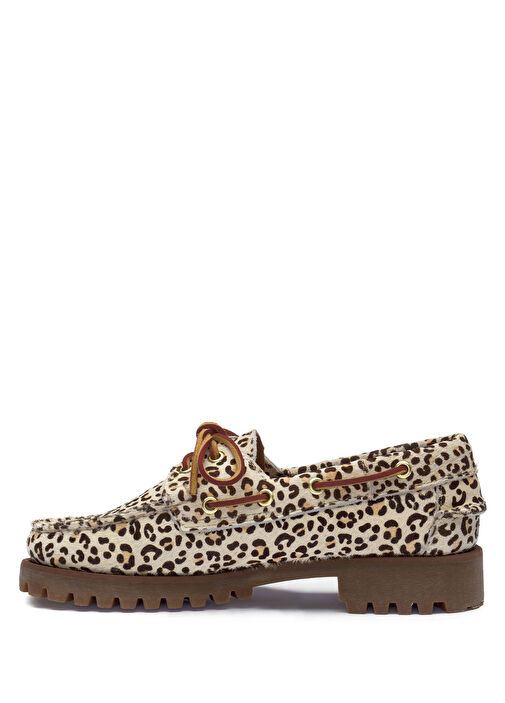 Ranger Wild Leopar Kadın Deri Loafer - Görsel 3