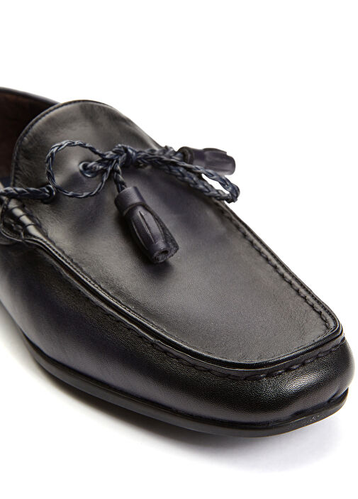 Lacivert Erkek Deri Loafer - Görsel 6