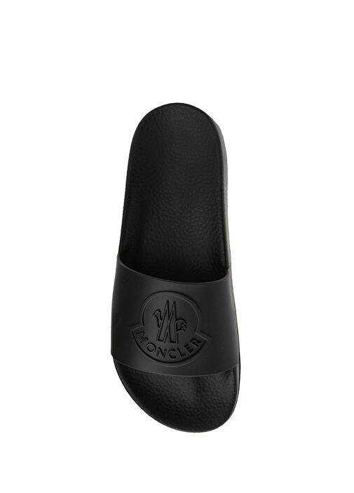 Basile Siyah Logo Detaylı Erkek Terlik - Görsel 5