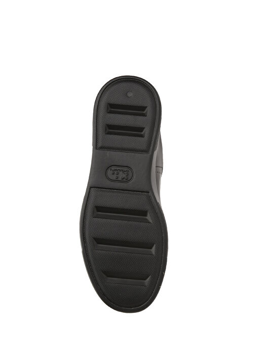 Siyah Erkek Deri Sneaker - Görsel 6