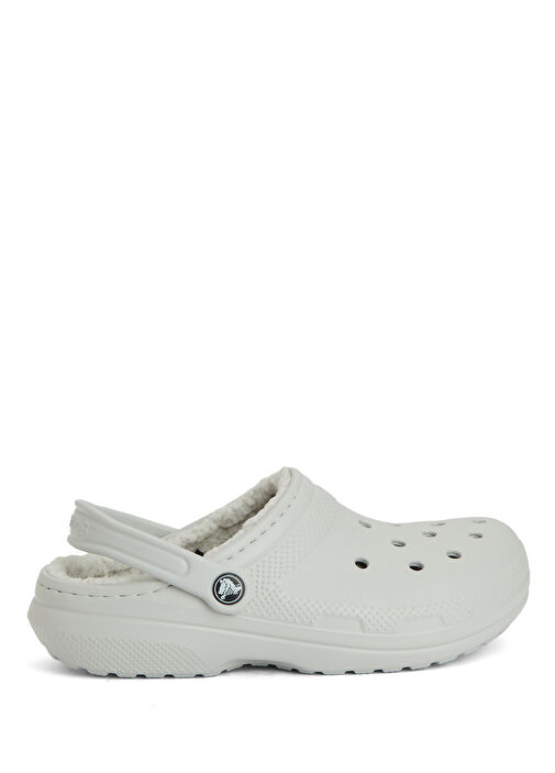 Classic Lined Clog Gri Kadın Terlik - Görsel 2