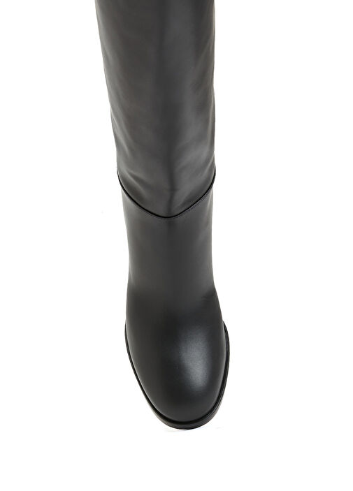 Siyah Kadın Deri Çizme - Görsel 5