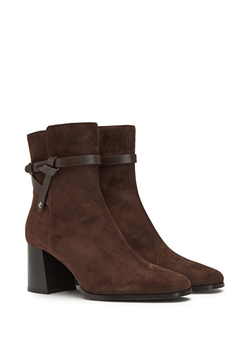 Lawton Koyu Kahverengi Kadın Süet Bot - Görsel 3