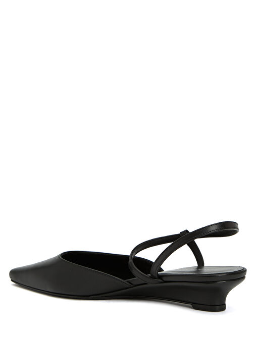 Siyah Kadın Deri Ayakkabı - Görsel 4