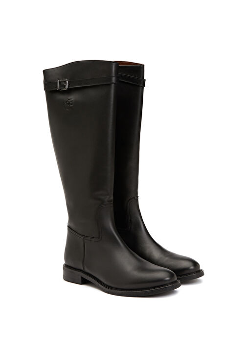 Siyah Kadın Deri Çizme - Görsel 3