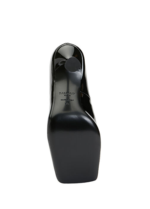 Eden Siyah Deri Topuklu Ayakkabı - Görsel 6