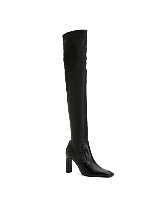 Siyah Kadın Deri Çizme - Görsel 3