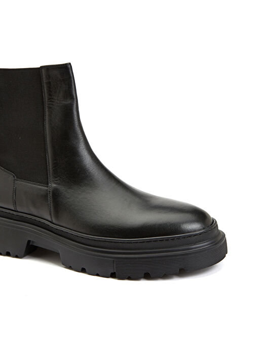 Siyah Erkek Deri Bot - Görsel 7