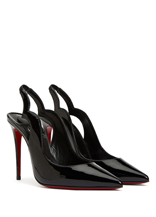 Christian Louboutin 36 レディース Christian Louboutin Siyah Kadın Hot Chick Siyah Deri Topuklu