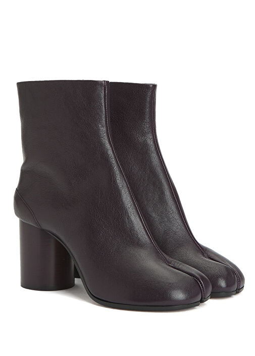 Tabi Koyu Bordo Kadın Deri Bot - Görsel 3