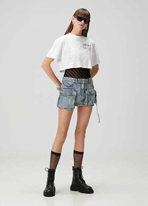 【AMIRI】 ARTS DISTRICT CROPPED TEE AMIRI ARTS DISTRICT CROPPED TEE | amiri | REVERSIBLE