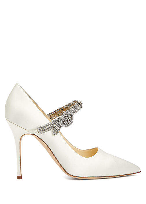 Hamedi Ekru Topuklu Ayakkabı - Görsel 2