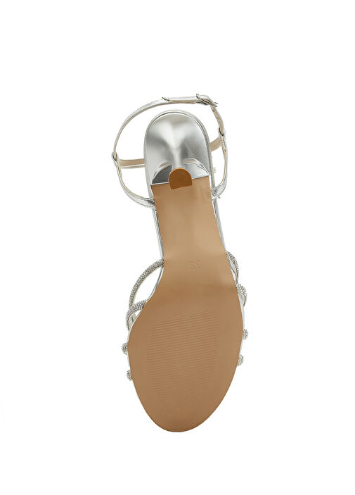 Gümüş Kadın Sandalet - Görsel 6