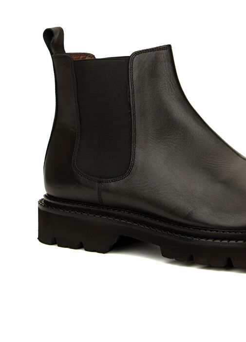 Siyah Erkek Deri Bot - Görsel 8
