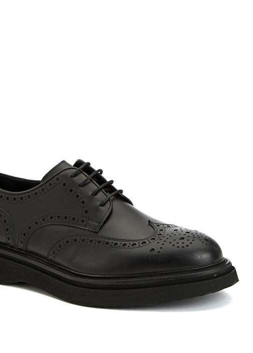 Siyah Erkek Deri Ayakkabı - Görsel 7