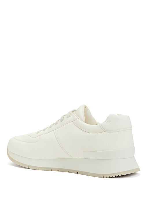 Krem Erkek Deri Sneaker - Görsel 4