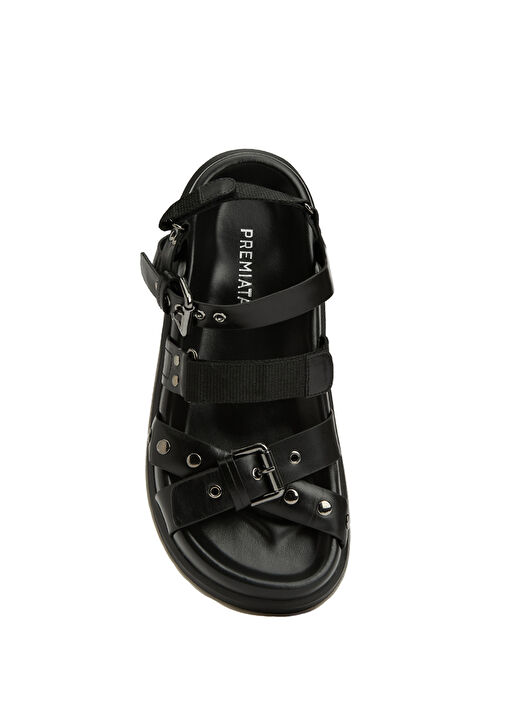 Lola Siyah Kadın Deri Sandalet - Görsel 5