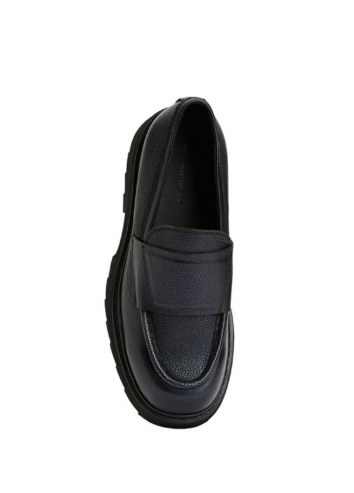 Elton Siyah Erkek Deri Loafer - Görsel 5