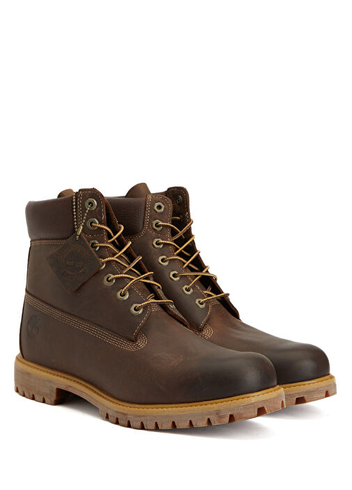 Premium 6 Inch Waterproof Kahve Erkek Deri Bot - Görsel 3