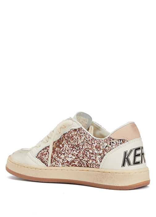 Ball Star Pembe Beyaz Unisex Çocuk Deri Sneaker - Görsel 4