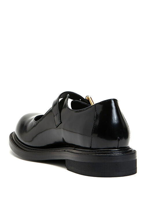 Siyah Deri Babet - Görsel 4