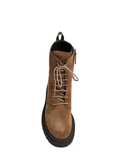 Kahverengi Kadın Süet Bot - Görsel 5