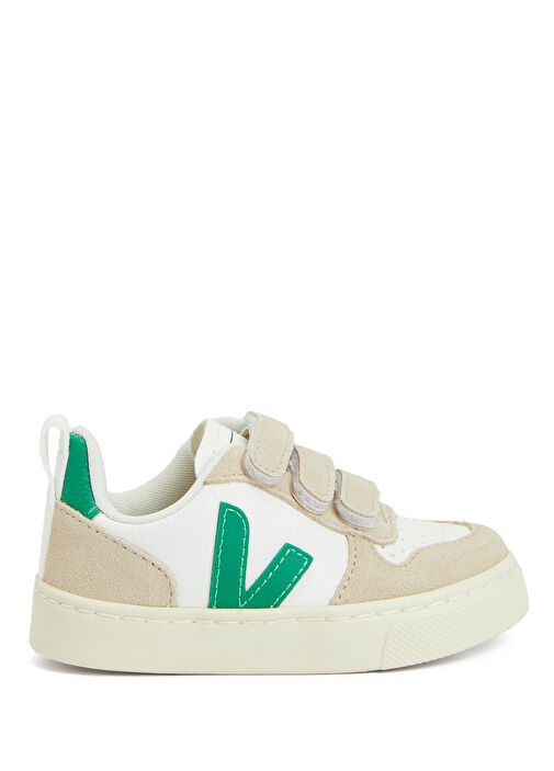Small V-10 Chromefree Beyaz Çocuk Deri Sneaker - Görsel 2