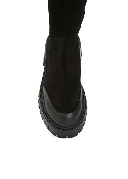 Siyah Kadın Süet Çizme - Görsel 5