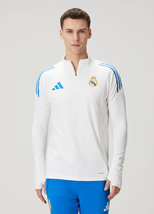 Adidas - Real Madrid Beyaz Sweatshirt - Beyaz
