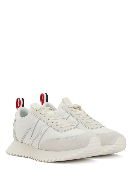 Kırık Beyaz Erkek Deri Sneaker - Görsel 3