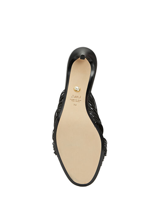 Siyah Kadın Deri Terlik - Görsel 6