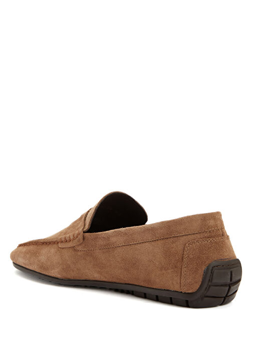 Tütün Erkek Süet Deri Loafer - Görsel 4