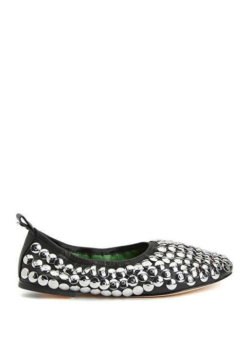 Siyah Troklu Deri Babet - Görsel 2