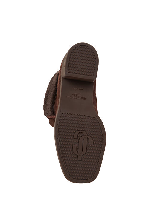 Hali Koyu Kahverengi Kadın Deri Bot - Görsel 6