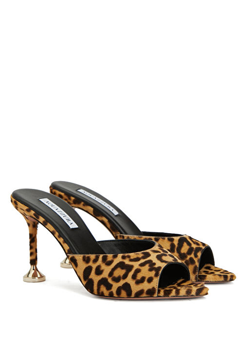 Leopar Kadın Deri Terlik - Görsel 3