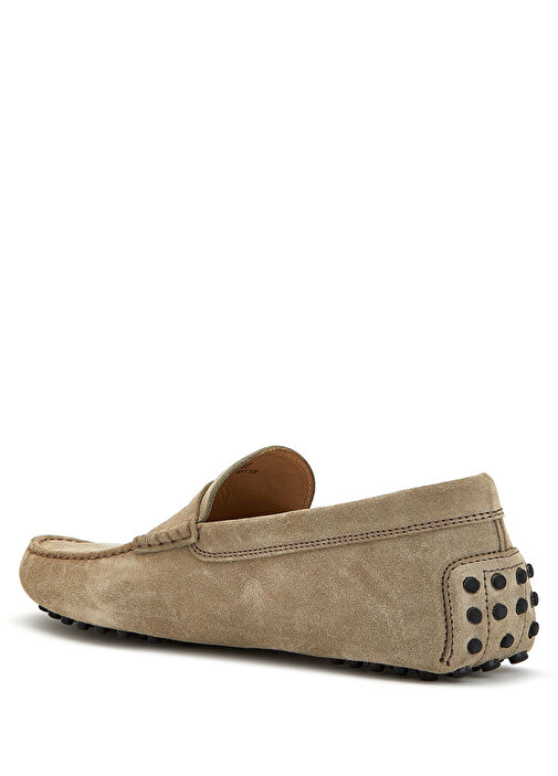 Bej Erkek Süet Driver - Görsel 4
