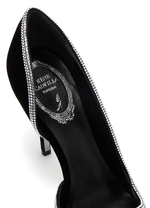 Bordo Süet Stiletto - Görsel 6