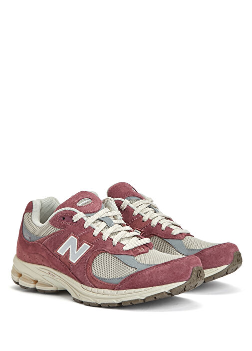 2002 Bordo Erkek Deri Sneaker - Görsel 3