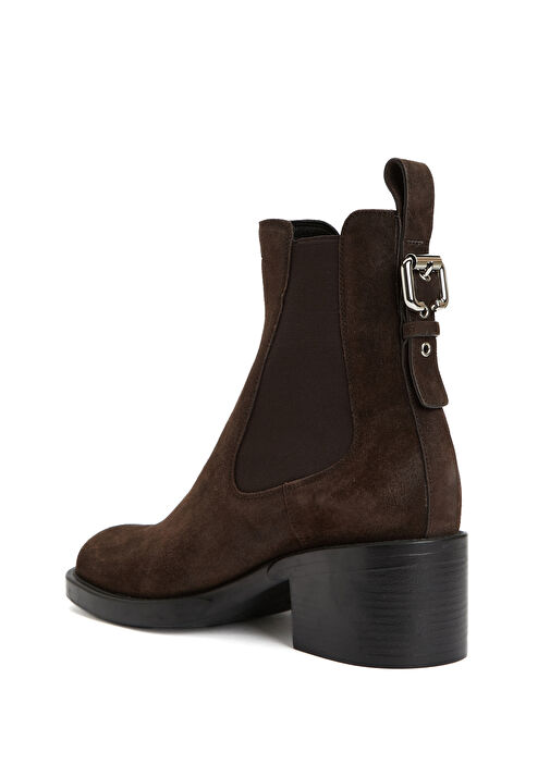Dakota Koyu Kahverengi Kadın Süet Bot - Görsel 4