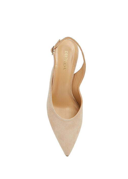 Vizon Kadın Süet Topuklu Ayakkabı - Görsel 5