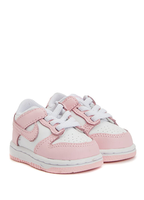 Dunk Low Beyaz Unisex Çocuk Deri Sneaker - Görsel 3