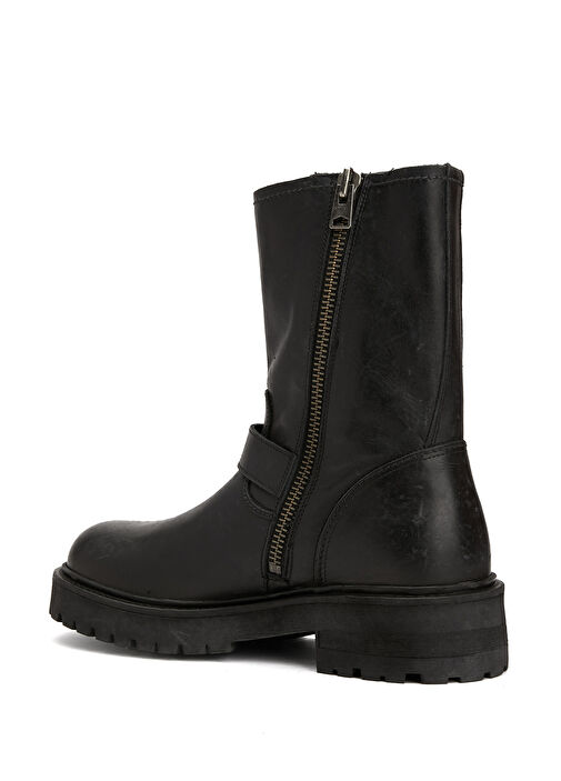 Siyah Erkek Deri Bot - Görsel 4