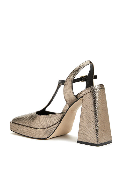 Bronz Kadın Deri Sandalet - Görsel 10